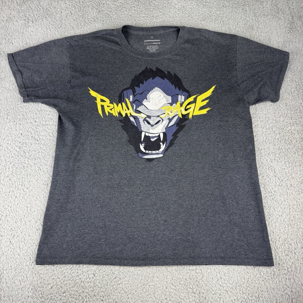 OVERWATCH WINSTON PRIMAL RAGE‎ T-Shirt (L) Large Loot Crate